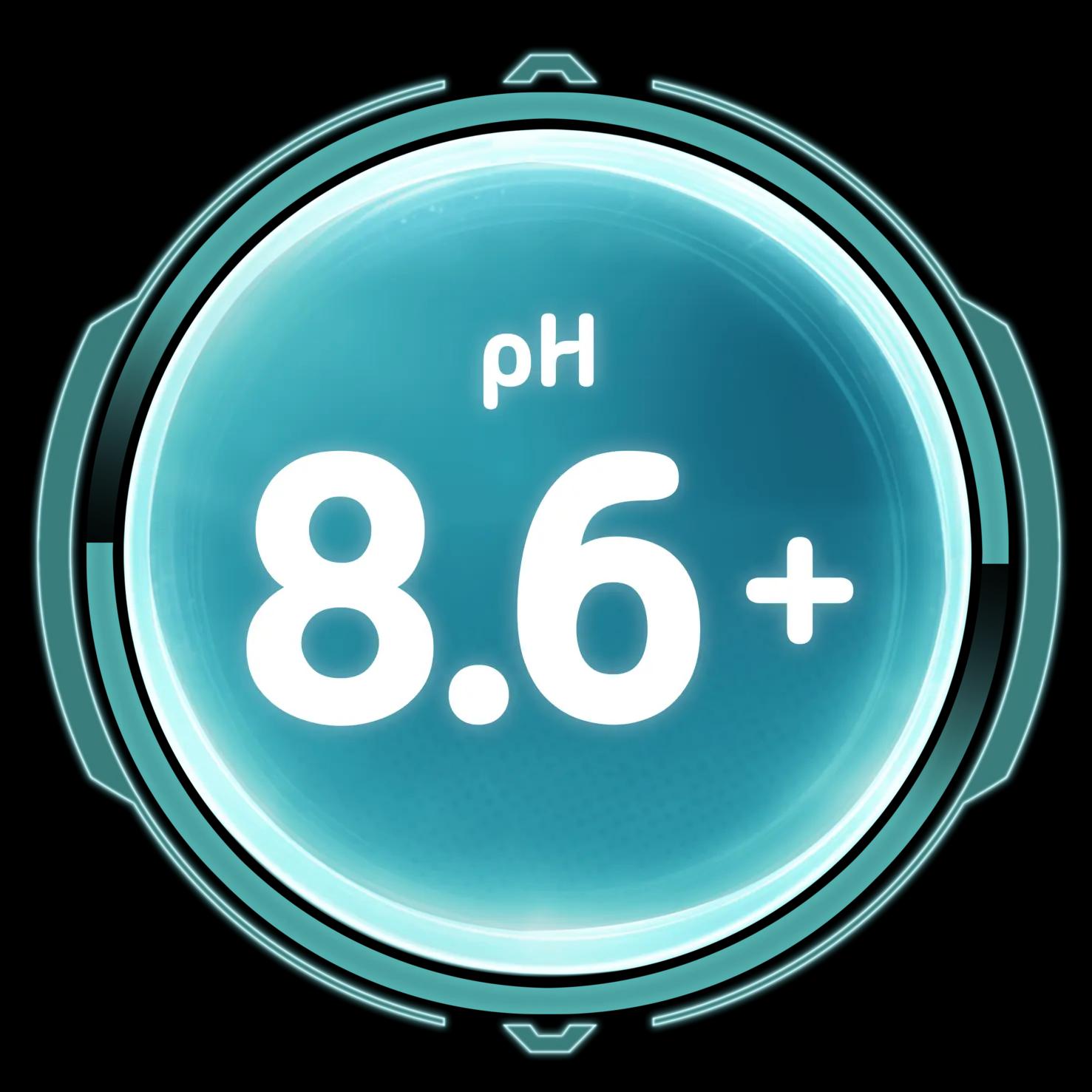 pH8.6+